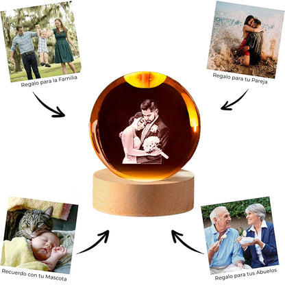 Esfera de Cristal con Grabado Personalizado™